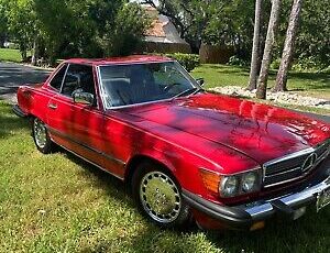 Mercedes-Benz-SL-Class-Cabriolet-1989-Red-177028-12