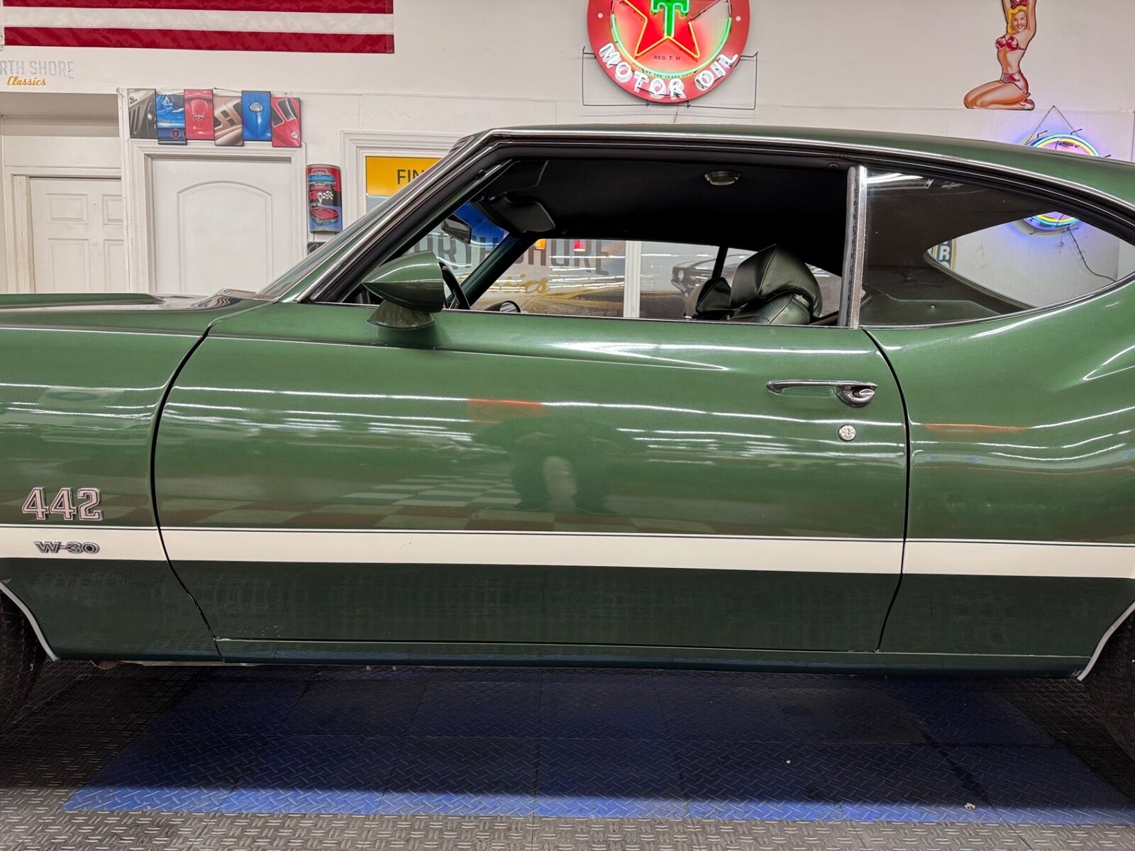 Oldsmobile-442-1970-Green-Green-22779-22