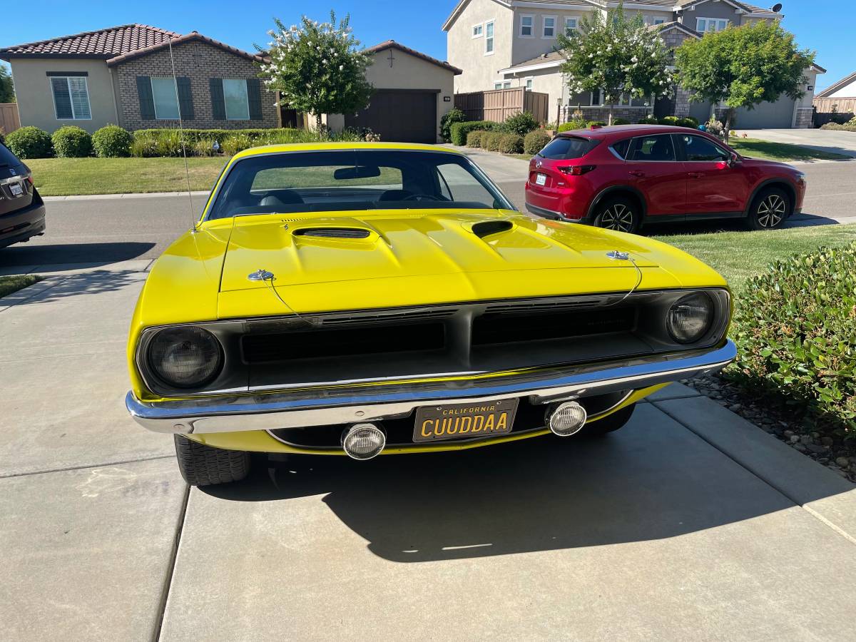 Plymouth-Cuda-340-1970-yellow-106954