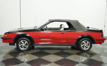 Pontiac-Sunbird-Cabriolet-1986-Red-Gray-117263-2