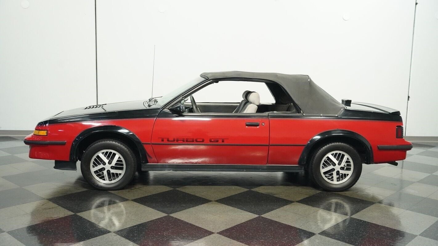 Pontiac-Sunbird-Cabriolet-1986-Red-Gray-117263-2