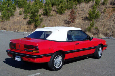 Pontiac-Sunbird-Cabriolet-1990-Red-Gray-168226-1