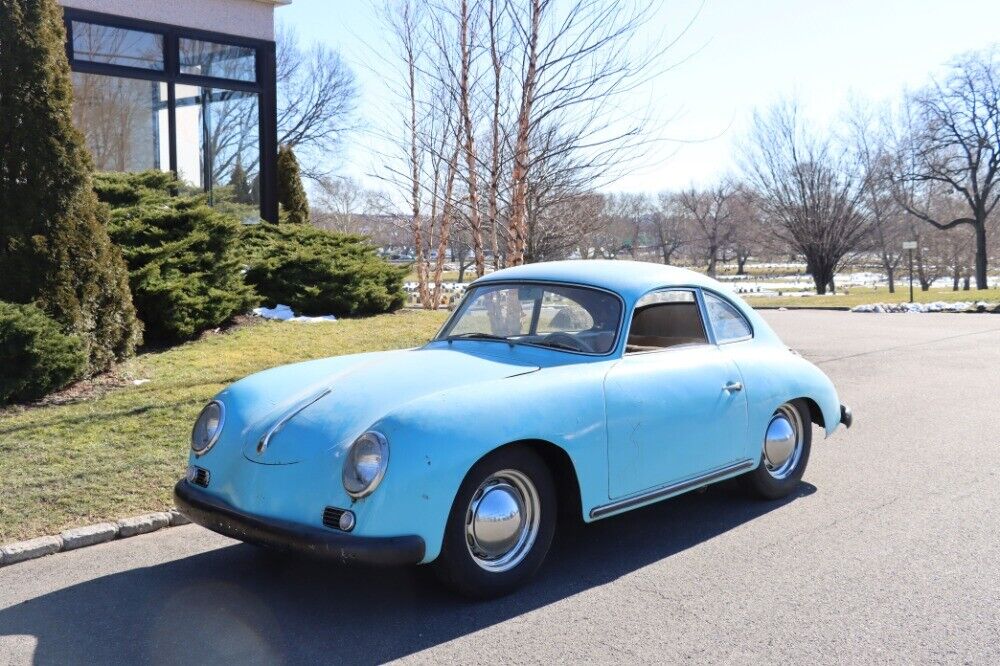 Porsche-356-1956-Blue-Tan-0-1