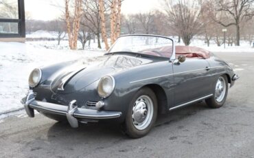 Porsche-356-1960-Silver-Red-0-1