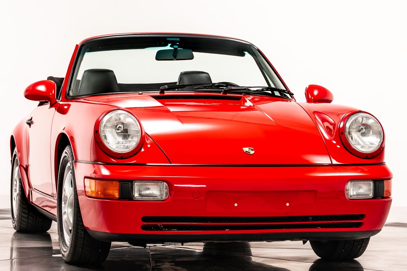 Porsche-911-Cabriolet-1993-Red-Black-52624-1