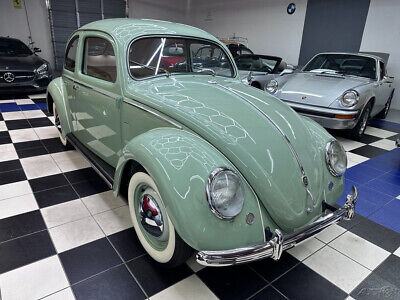 Volkswagen-Beetle-Classic-1952-Green-Tan-0-1