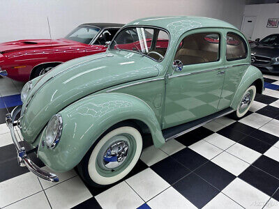 Volkswagen-Beetle-Classic-1952-Green-Tan-0-14