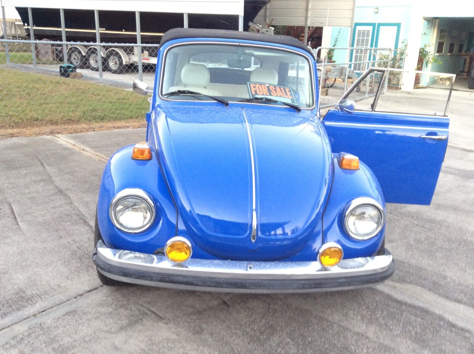 Volkswagen-Beetle-Classic-Cabriolet-1977-Blue-Tan-130186-15