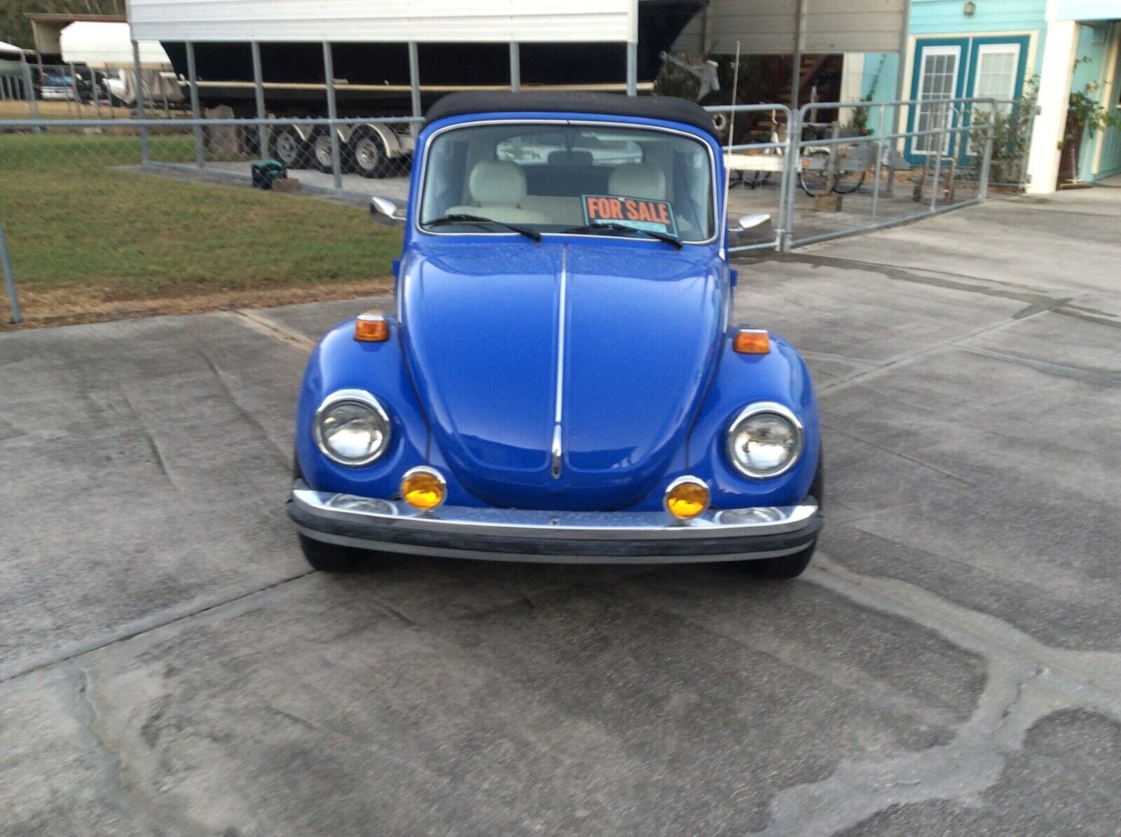 Volkswagen-Beetle-Classic-Cabriolet-1977-Blue-Tan-130186-3