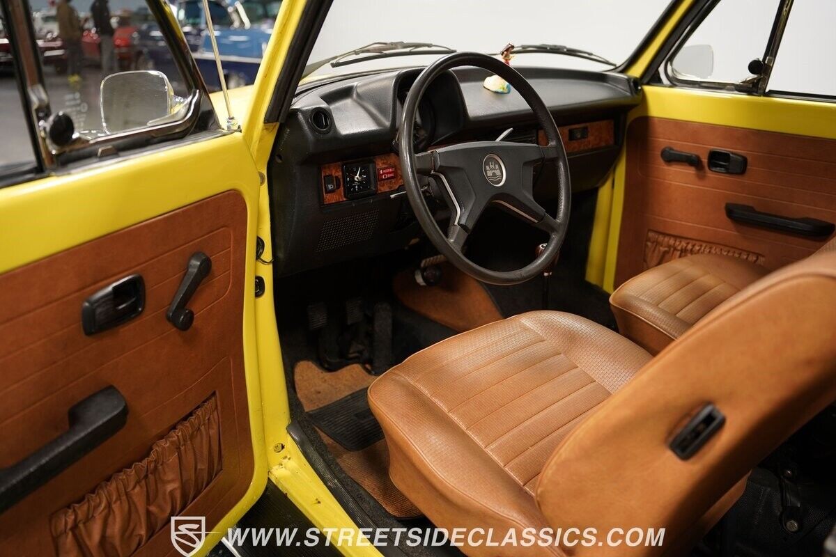 Volkswagen-Beetle-Classic-Cabriolet-1979-Yellow-Tan-86985-4