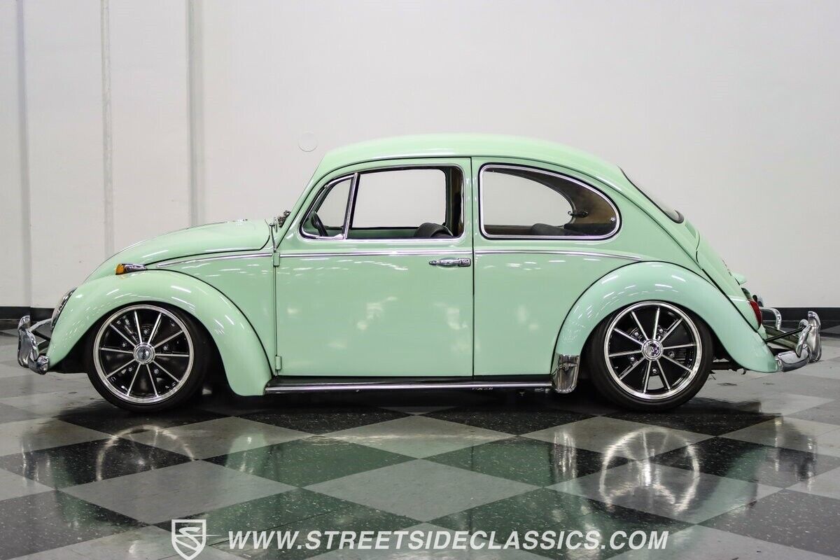 Volkswagen-Beetle-Classic-Coupe-1966-Green-Black-58583-7