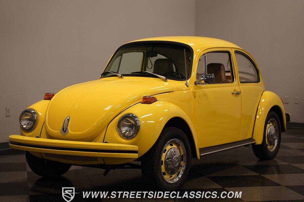 Volkswagen-Beetle-New-Coupe-1974-Yellow-Tan-88149-6