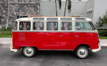 Volkswagen-BusVanagon-Van-1975-Red-White-8-13