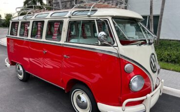 Volkswagen-BusVanagon-Van-1975-Red-White-8-14