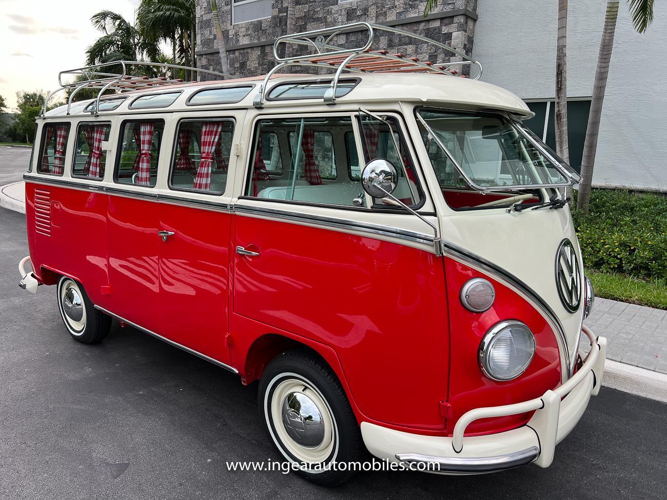 Volkswagen-BusVanagon-Van-1975-Red-White-8-14