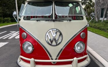 Volkswagen-BusVanagon-Van-1975-Red-White-8-15