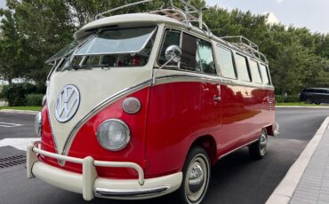 Volkswagen-BusVanagon-Van-1975-Red-White-8-6