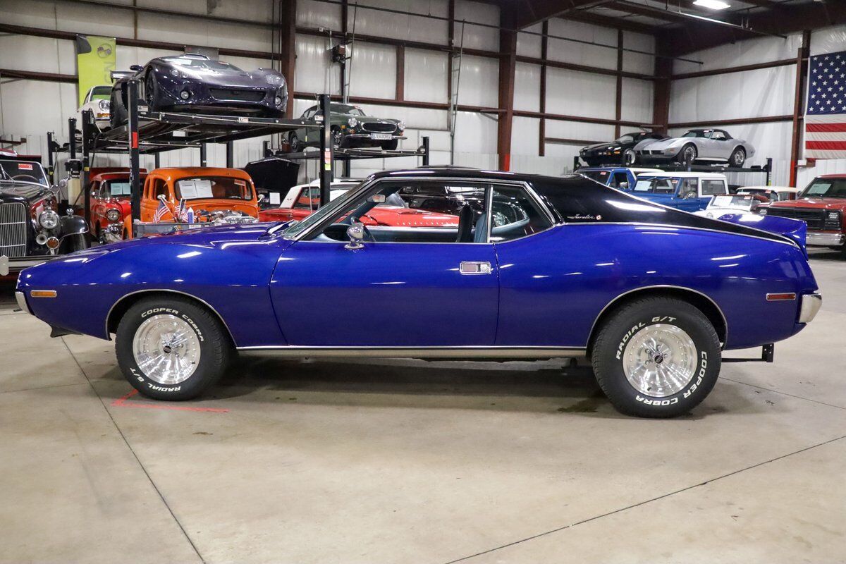 AMC-Javelin-Coupe-1973-Blue-Blue-55126-3