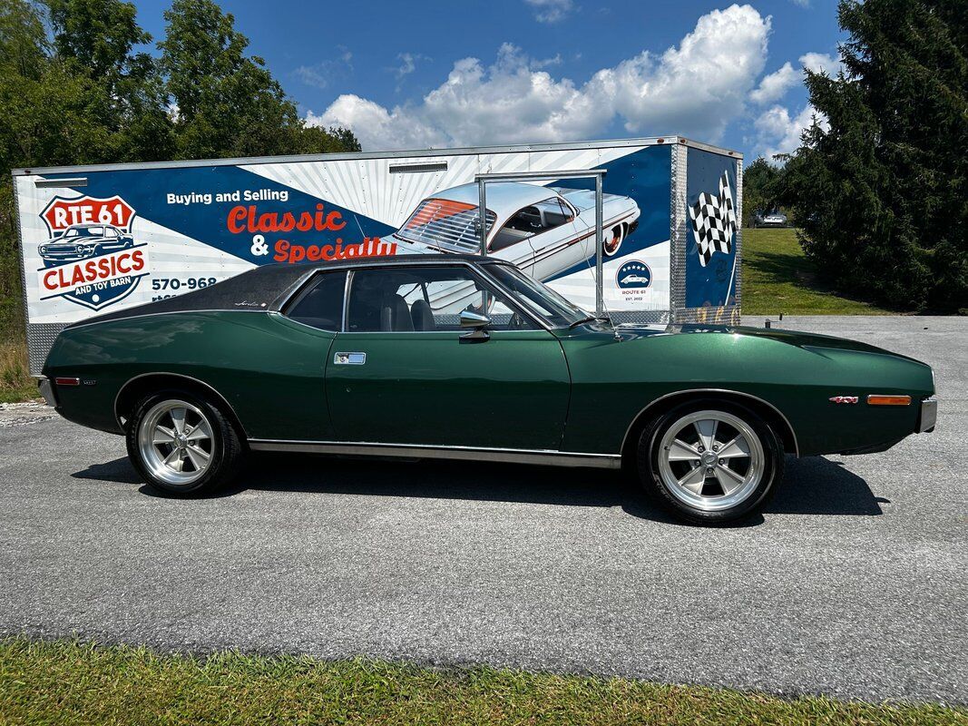 AMC-Javelin-Coupe-1973-Green-Black-0-2