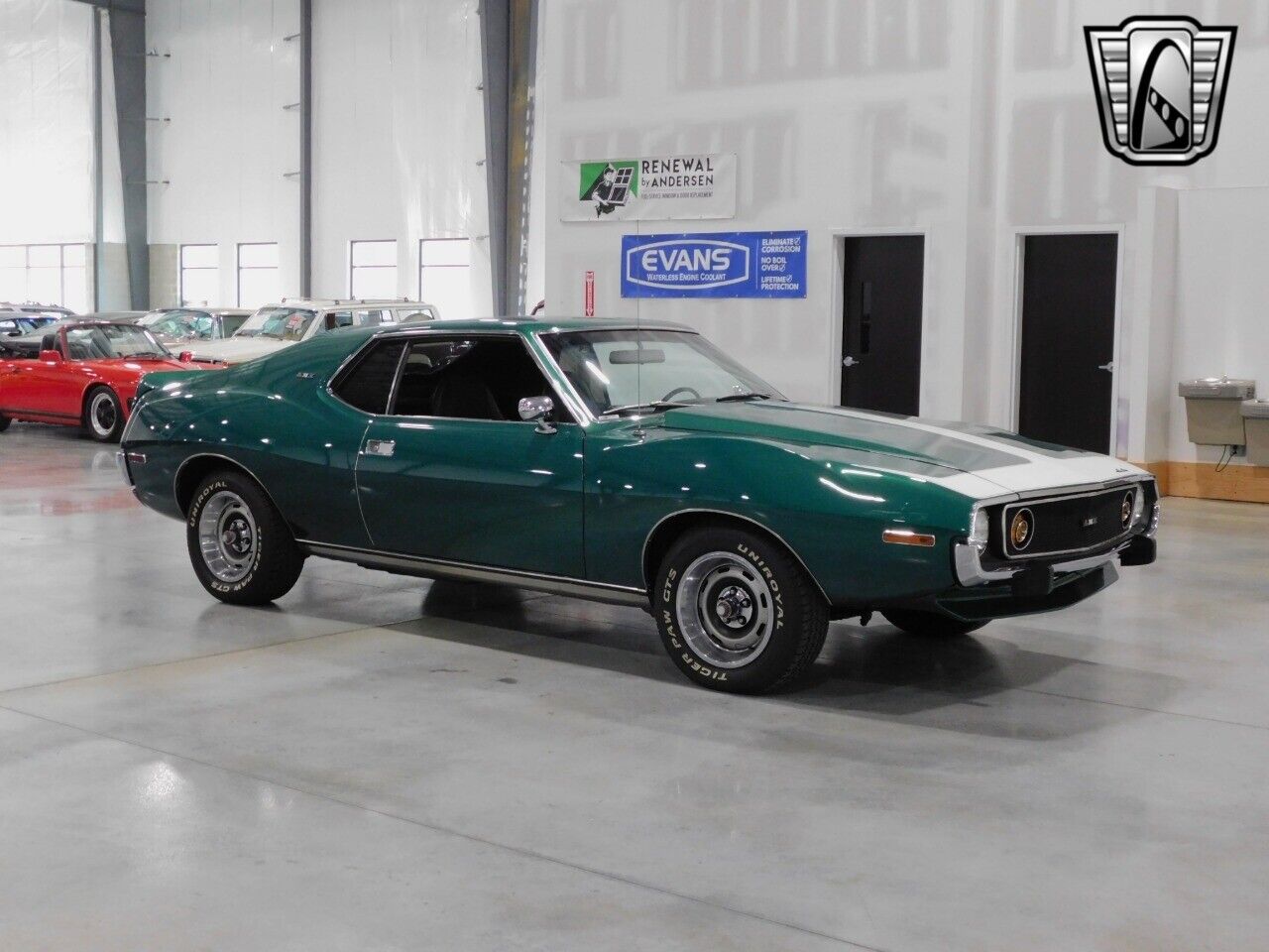 AMC-Javelin-Coupe-1974-Green-Black-113934-5