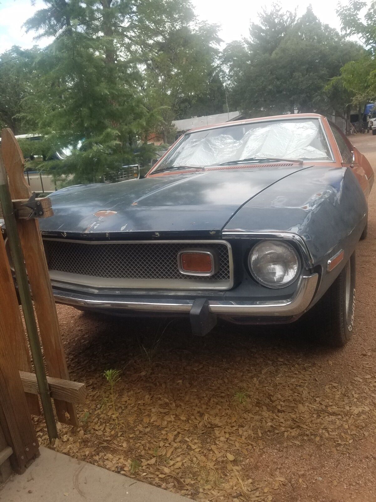 AMC-Javelin-Coupe-1974-Orange-Tan-154497-2