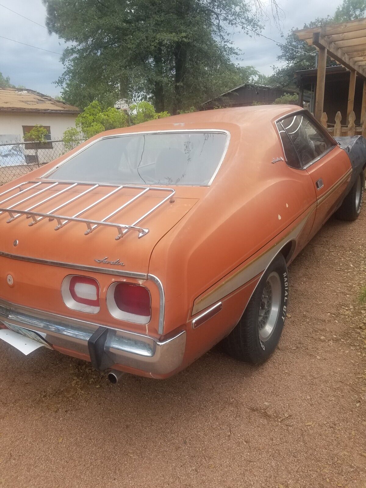 AMC-Javelin-Coupe-1974-Orange-Tan-154497-4