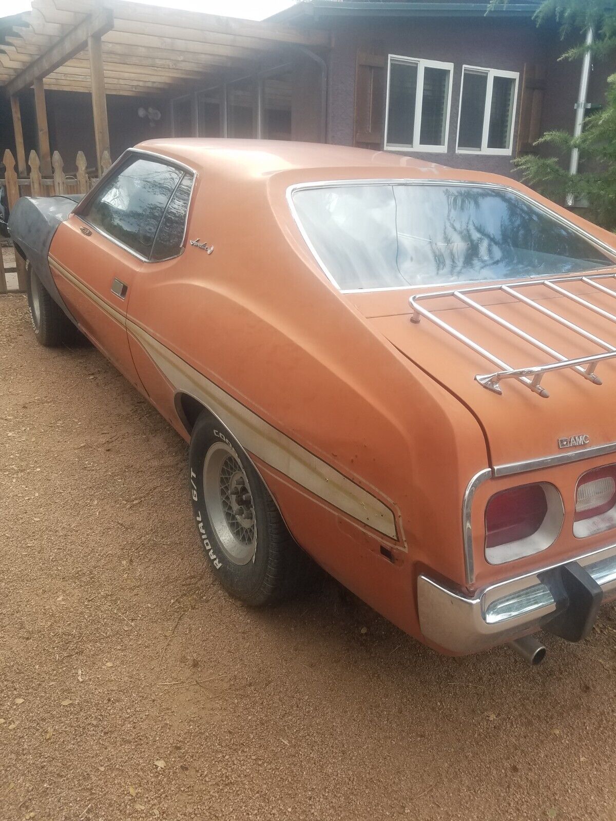 AMC-Javelin-Coupe-1974-Orange-Tan-154497-5