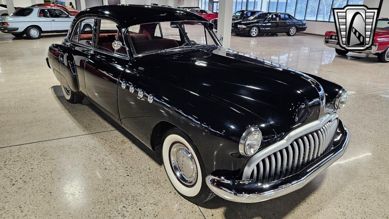 Buick-Roadmaster-Berline-1949-Black-Burgundy-94530-5