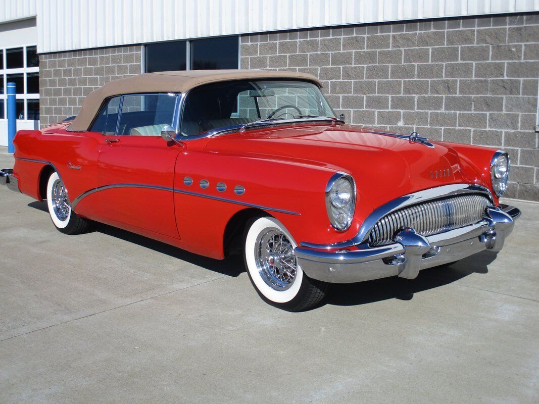 Buick-Roadmaster-Convertible-1954-Red-Tan-8081-2