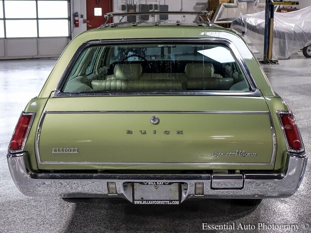 Buick-Sport-Wagon-Break-1969-Green-White-46077-7