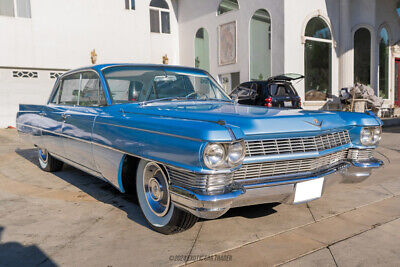 Cadillac-DeVille-Berline-1964-Blue-White-58665-11