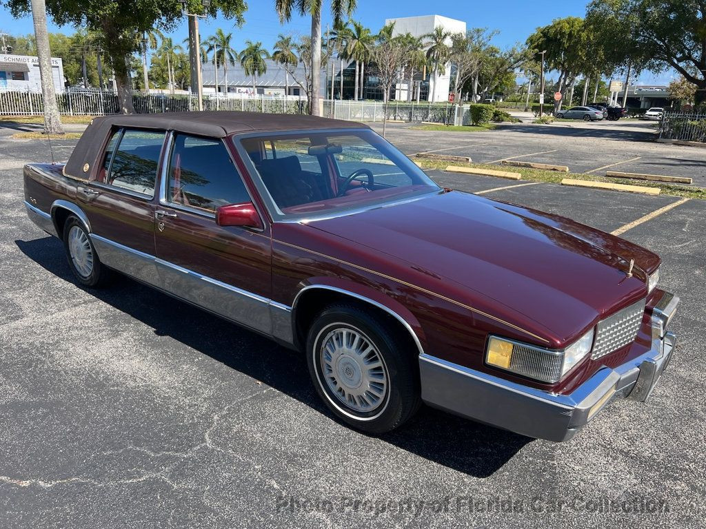 Cadillac-DeVille-Berline-1990-Burgundy-Red-125382-1