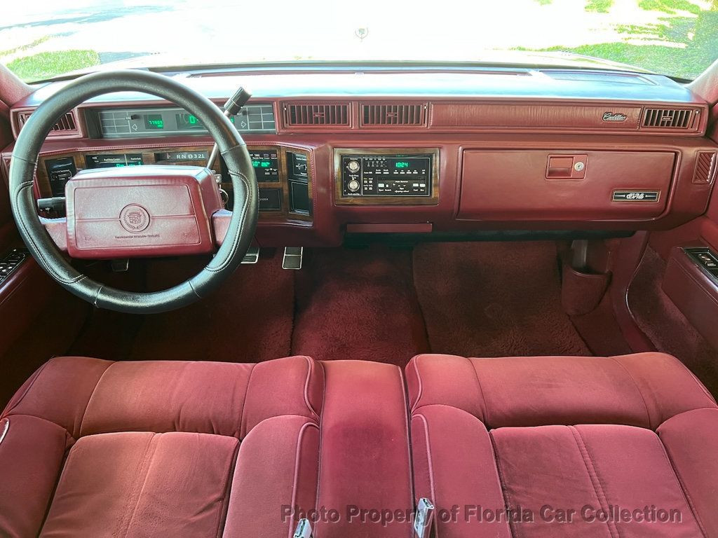 Cadillac-DeVille-Berline-1990-Burgundy-Red-125382-10