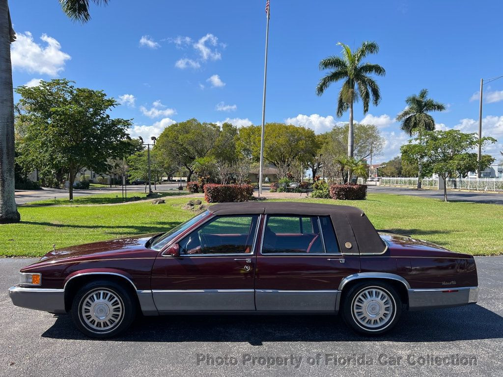 Cadillac-DeVille-Berline-1990-Burgundy-Red-125382-4