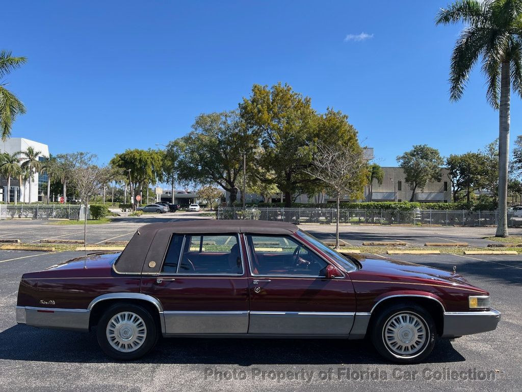 Cadillac-DeVille-Berline-1990-Burgundy-Red-125382-5