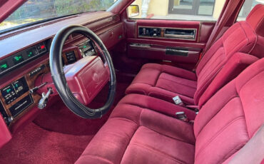 Cadillac-DeVille-Berline-1990-Burgundy-Red-125382-6