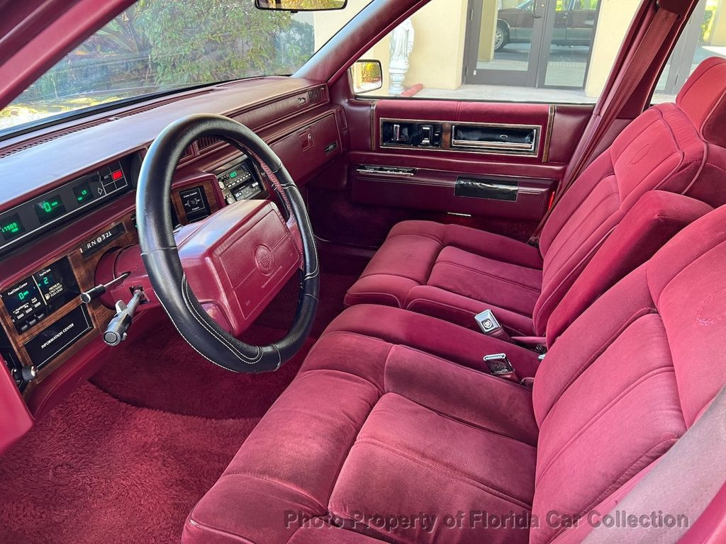 Cadillac-DeVille-Berline-1990-Burgundy-Red-125382-6