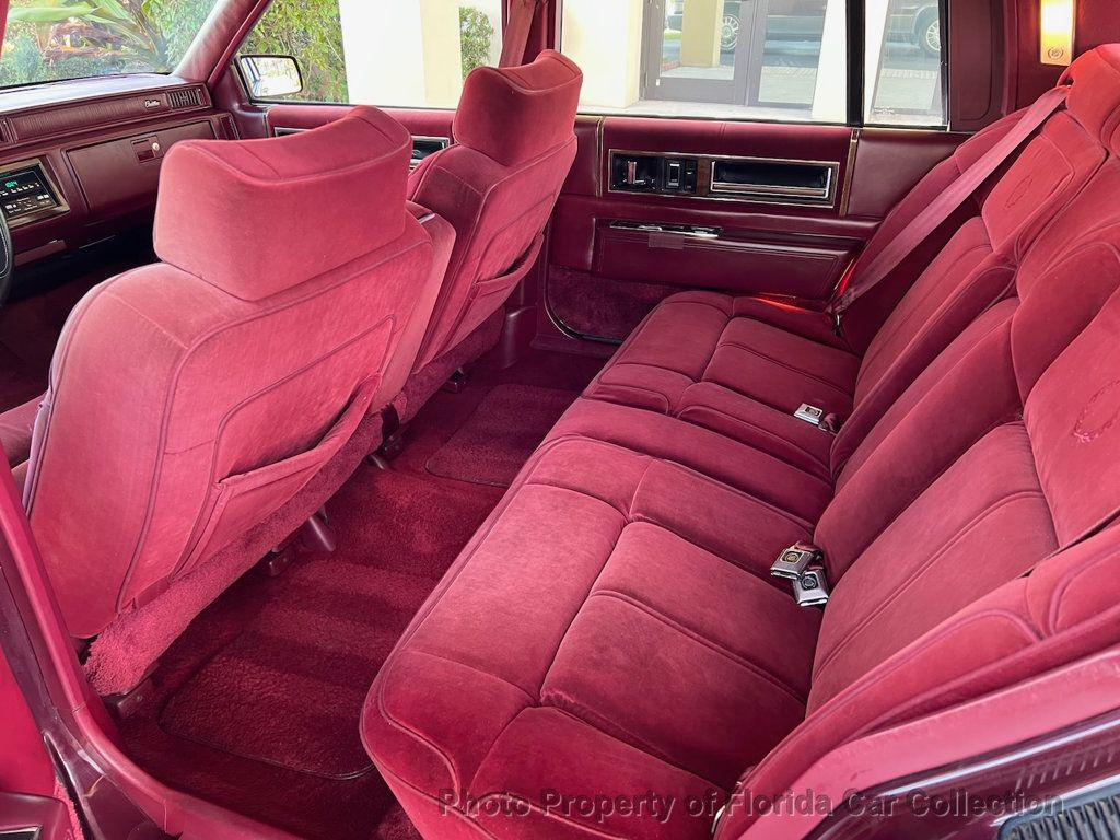 Cadillac-DeVille-Berline-1990-Burgundy-Red-125382-8