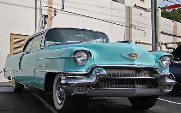 Cadillac-DeVille-Coupe-1956-Teal-Black-104607-1