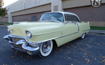 Cadillac-DeVille-Coupe-1956-Yellow-Gold-95811-2