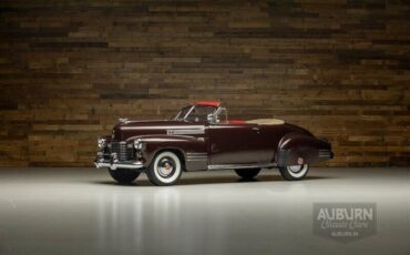 Cadillac-Series-62-Convertible-1941-Maroon-Red-64398