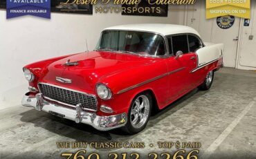 Chevrolet-Bel-Air-350-cu-in-V8-Coupe-1955-Red-White-62676-1