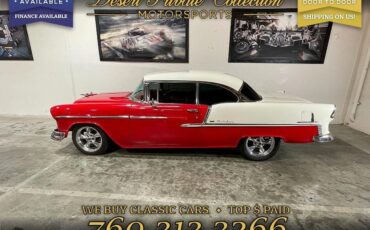 Chevrolet-Bel-Air-350-cu-in-V8-Coupe-1955-Red-White-62676-2