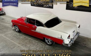 Chevrolet-Bel-Air-350-cu-in-V8-Coupe-1955-Red-White-62676-5