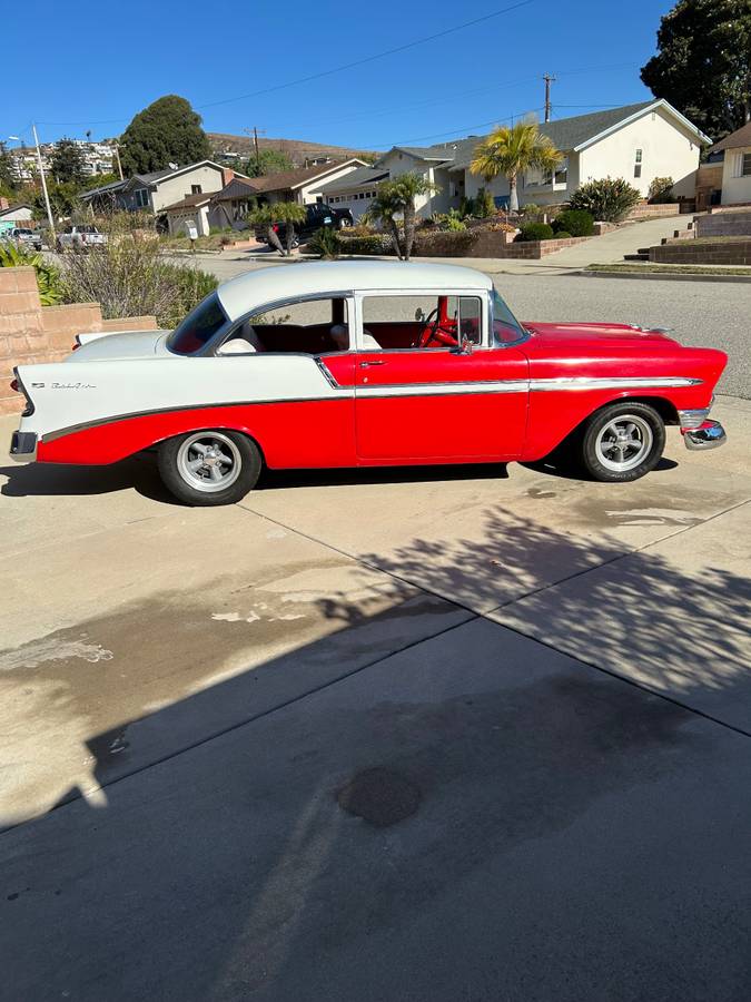 Chevrolet-Belair-two-door-post-1956-red-46671-2