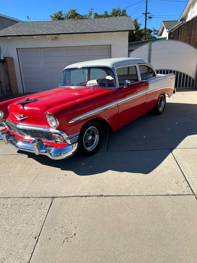 Chevrolet-Belair-two-door-post-1956-red-46671-4