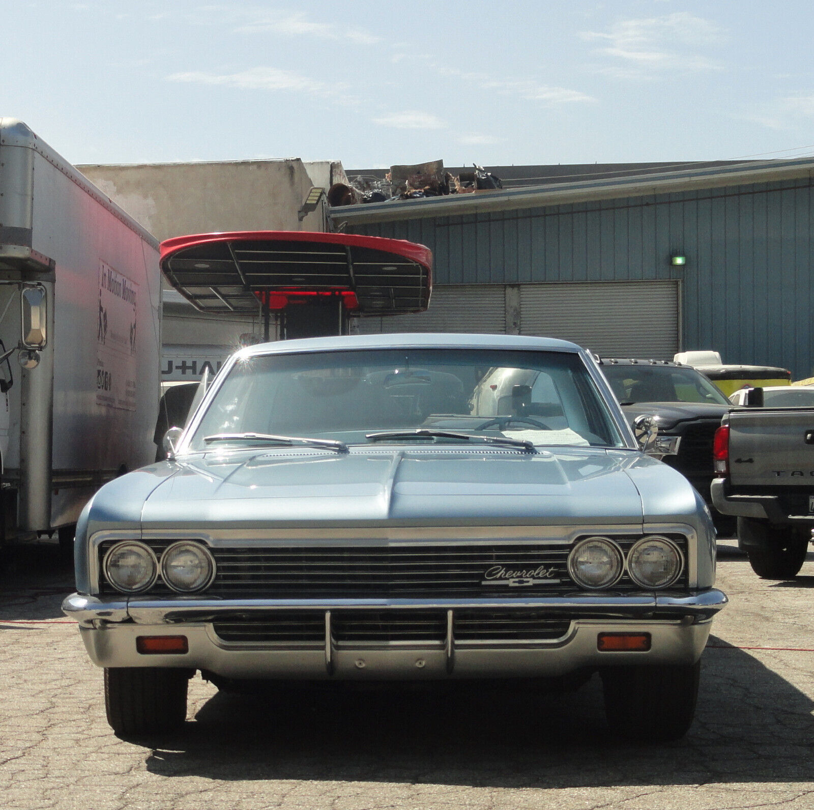 Chevrolet-Biscayne-Coupe-1966-Blue-16093-6