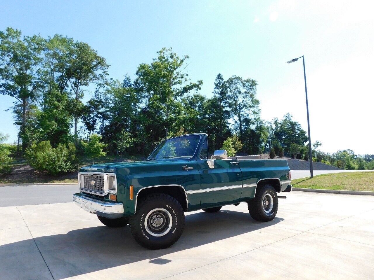 Chevrolet-Blazer-Cabriolet-1973-Green-Saddle-157106-2