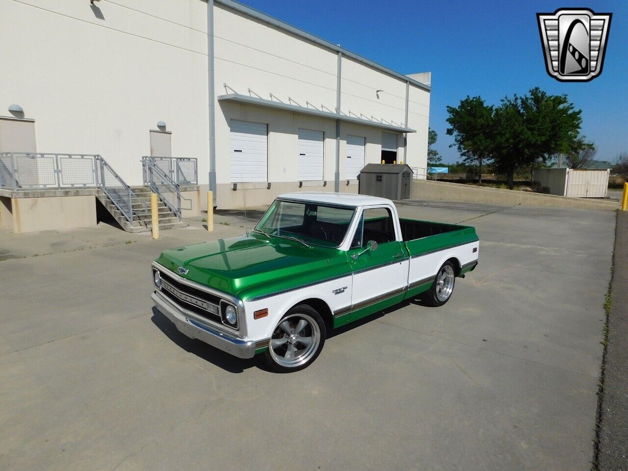 Chevrolet-C-10-1969-Green-Black-85876-9