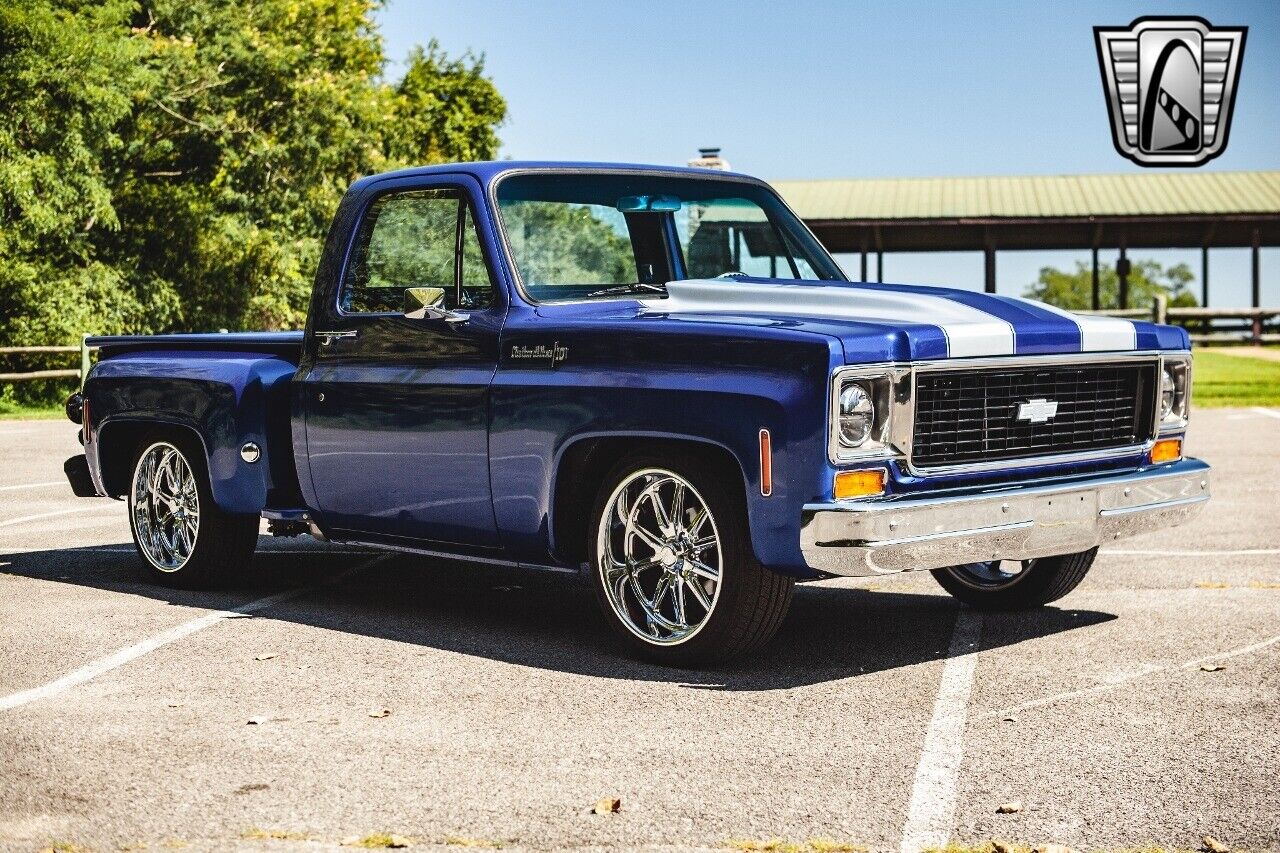 Chevrolet-C-10-1974-Blue-Black-3977-8